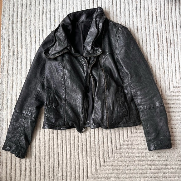 All Saints Leather Jacket - Picture 2 of 7
